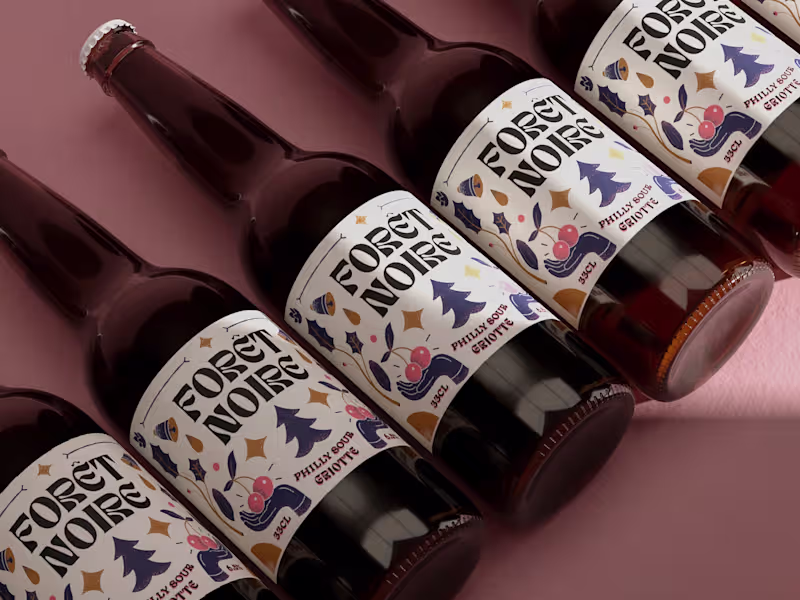 Cover image for Forêt Noire illustration for Brewery