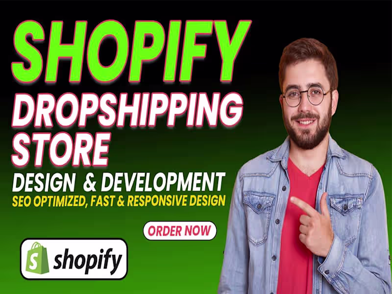 Cover image for Custom Shopify dropshipping Store Setup & Development Services