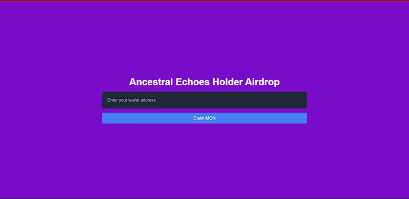 Cover image for ANCESTRAL ECHOES HOLDER AIRDROP