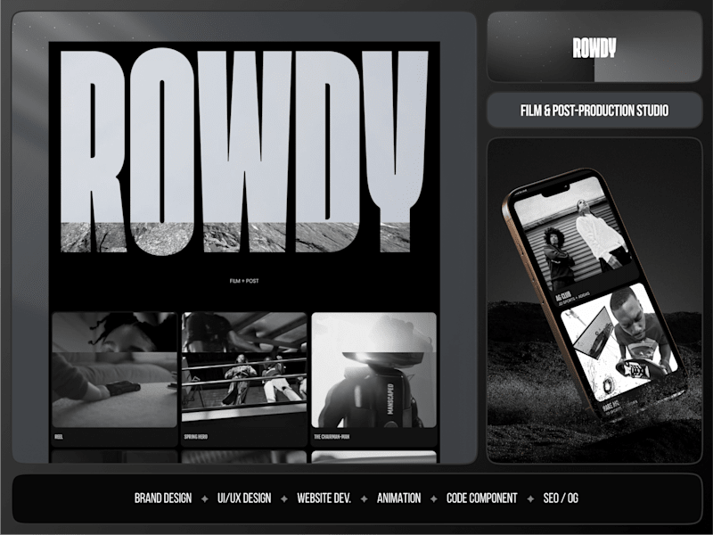 Cover image for Film Studio | Web Design + Motion Design