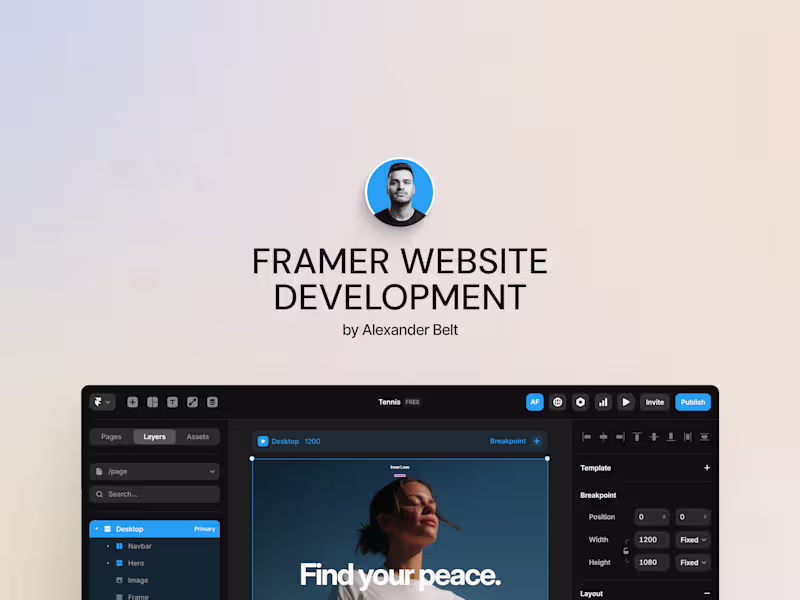 Cover image for Framer • Website Development