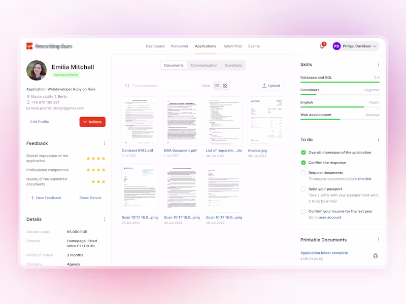 Cover image for Web Application for the HR