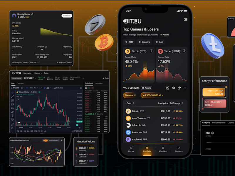 Cover image for BIT.EU: CRYPTO TRADERS | React | React Native