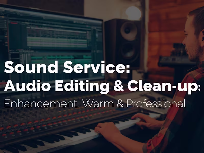 Cover image for Audio Editing & Clean-Up