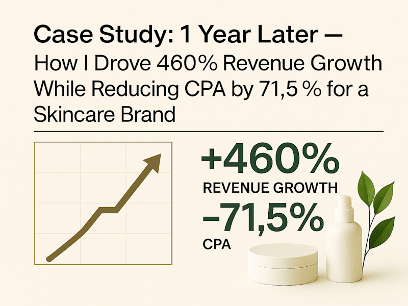 Cover image for How I Drove 460% Revenue Growth While Reducing CPA by 71.5%