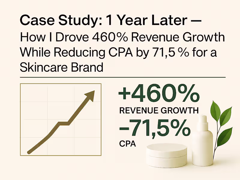 Cover image for How I Drove 460% Revenue Growth While Reducing CPA by 71.5%