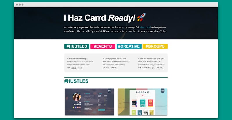 Cover image for Landing Pages Templates for Carrd