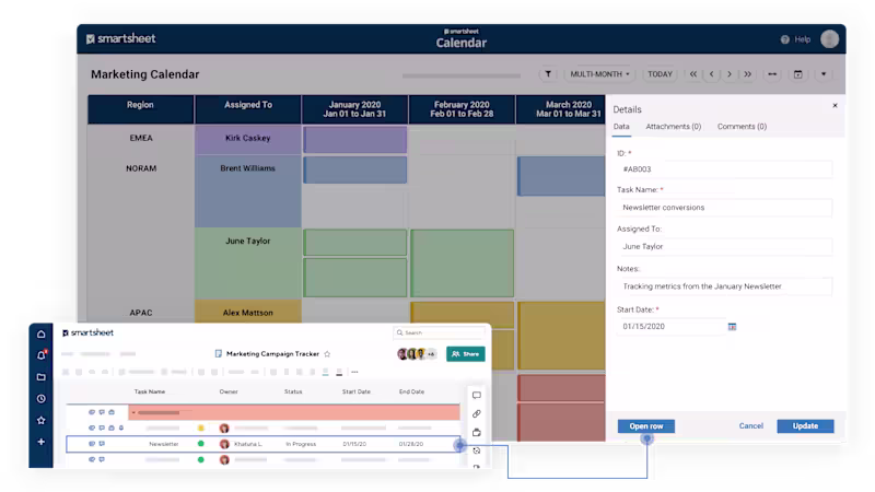 Cover image for Enhancing Workflow Management through Smartsheet