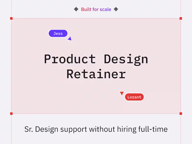 Cover image for Product Design Retainer