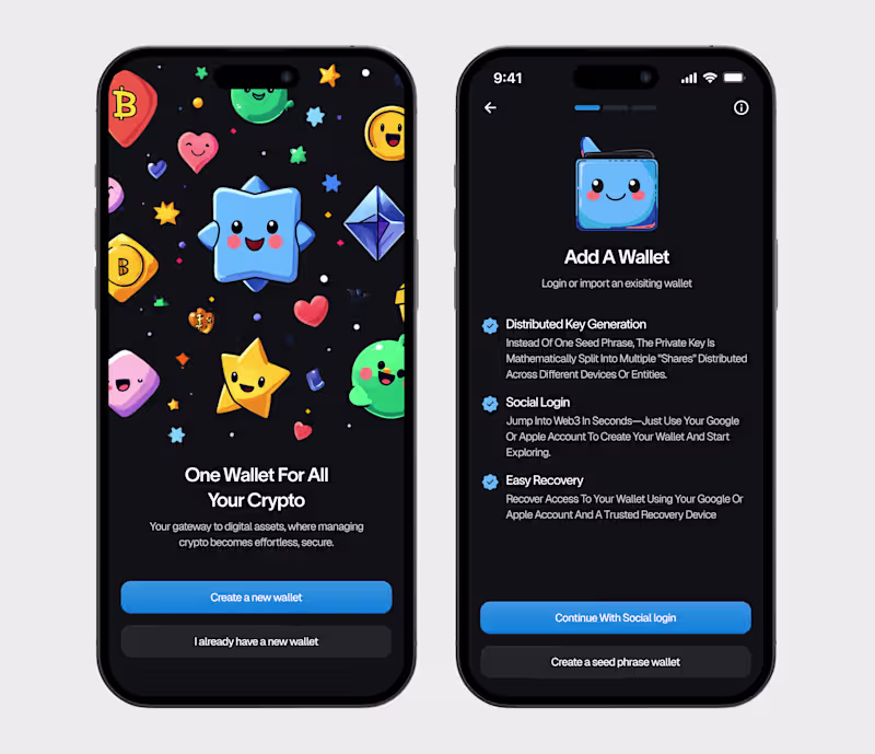 Cover image for Web3 Crypto app onboarding design
