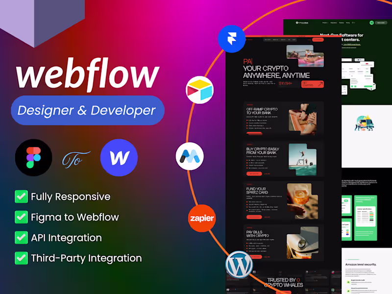 Cover image for Webflow Website Design & Development (Pixel-Perfect Build)
