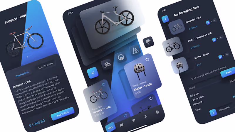 Cover image for Bicycle Shopping App UI/UX Design
