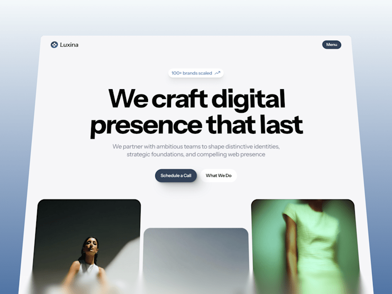 Cover image for Luxina — Brand Studio Website