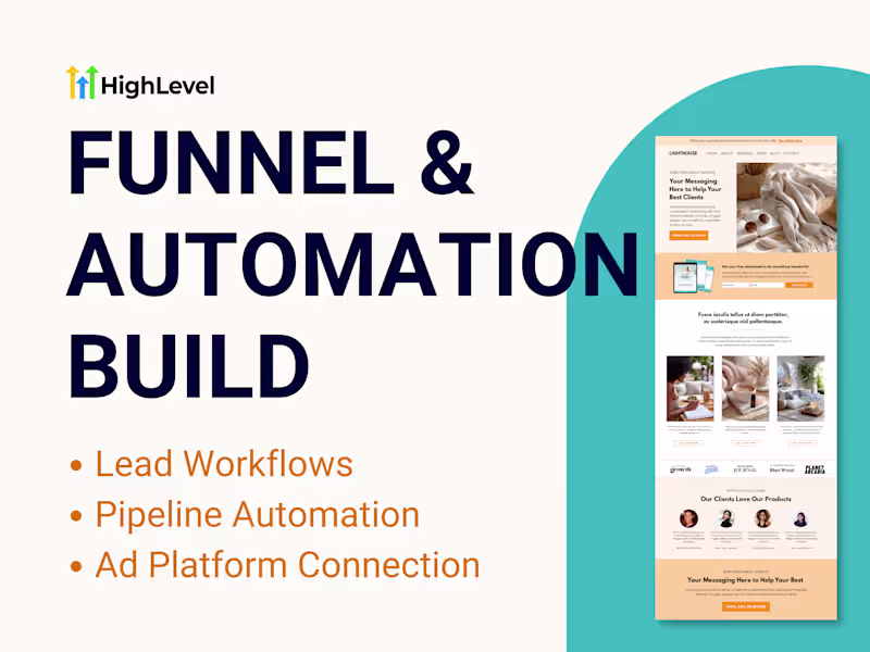 Cover image for Done-For-You Funnels & Automations in GoHighLevel