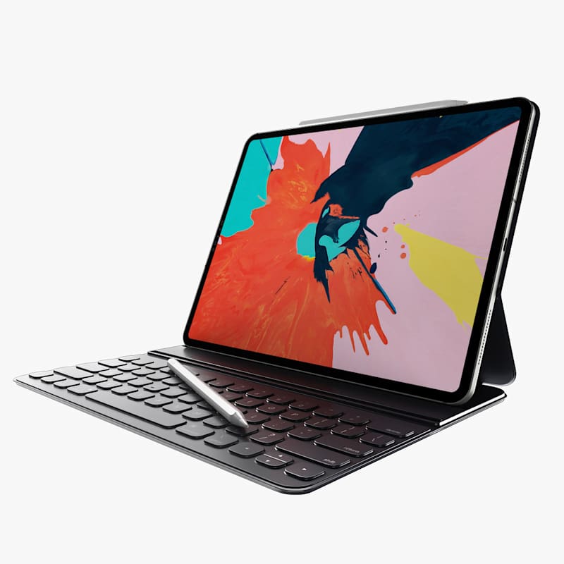 Cover image for IPad Pro 2018, Pencil, Smart Keyboard Folio