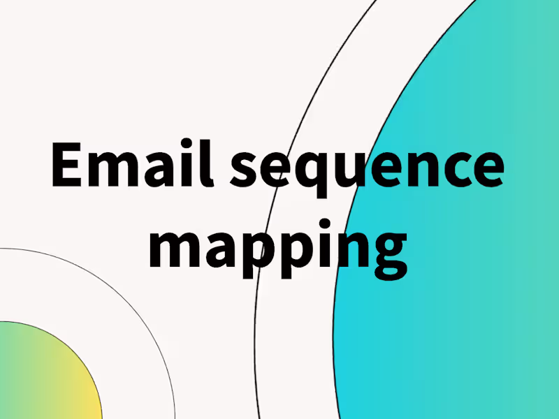 Cover image for Email sequence mapping & copywriting
