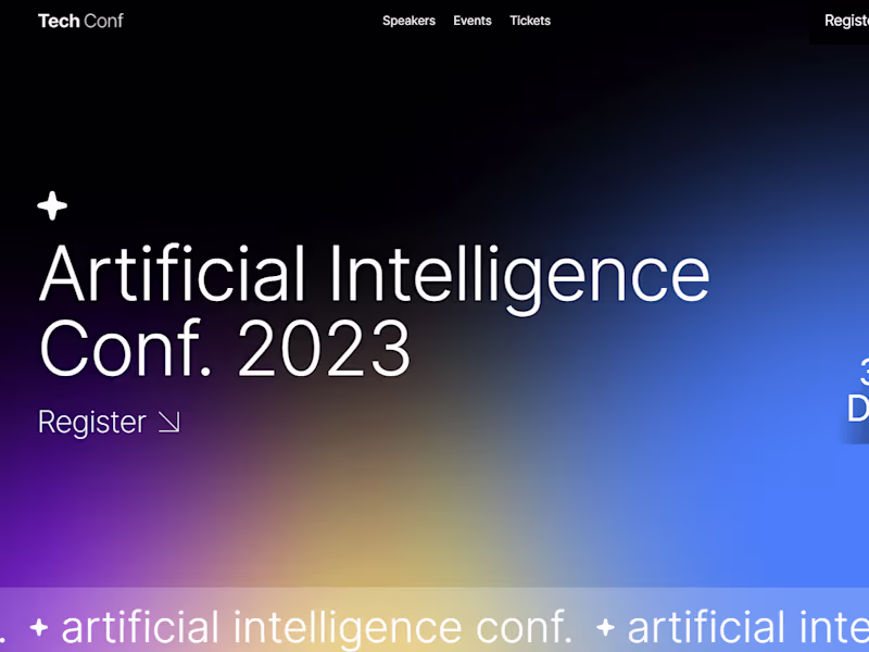 Cover image for Event - Conference Template - ai, tech, entrepreneurs, enterpri…