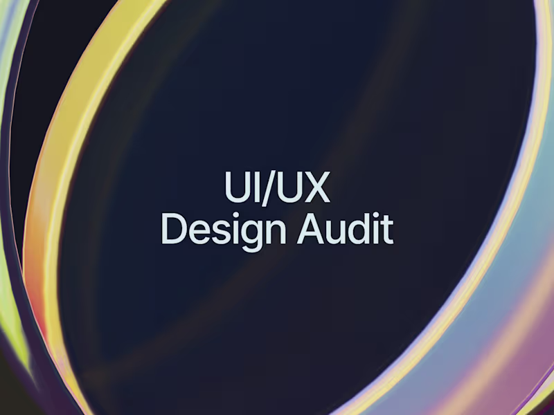 Cover image for UI/UX Design Audit