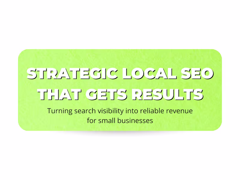 Cover image for Local SEO Expert: Helping Businesses Dominate Search Results