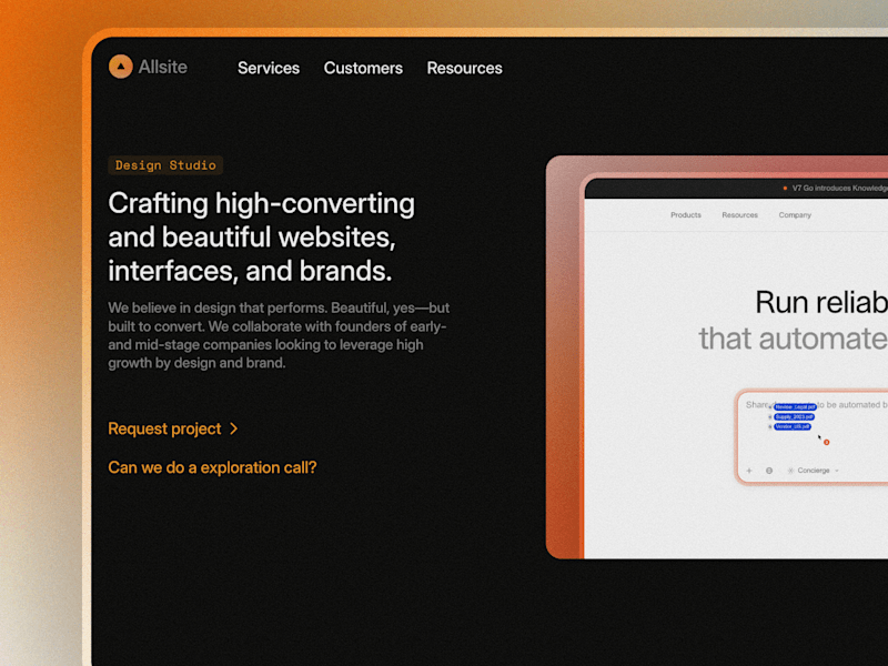Cover image for Allsite Website Redesign and Migration