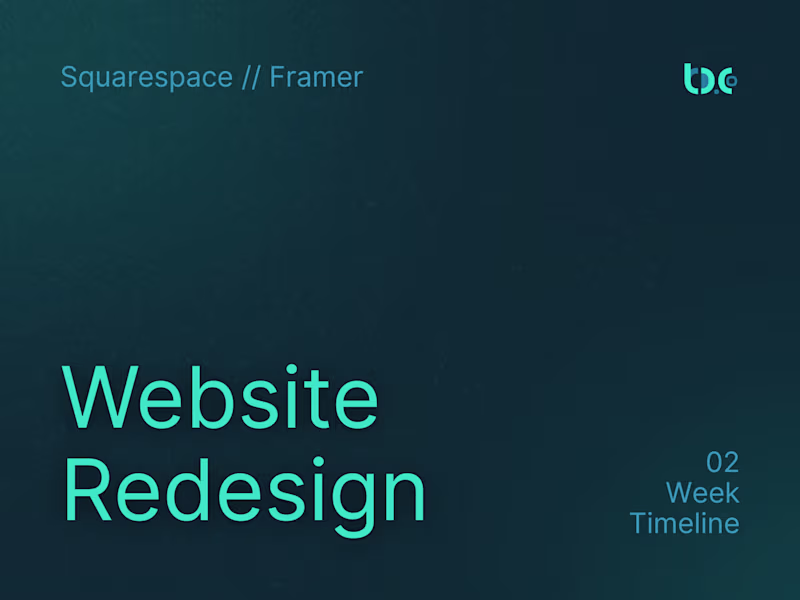 Cover image for Website Redesign