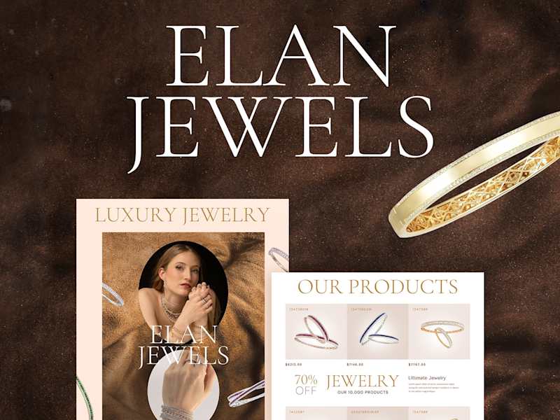 Cover image for Brochure Marketing Campaign for Luxury Jewelry
