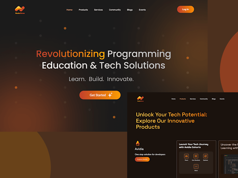 Cover image for Noobverse Website Design
