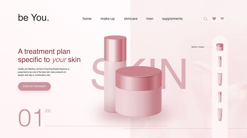 Cover image for Skin Care Landing page