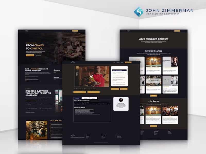 Cover image for Tactical Restaurant Coaching - Custom Kajabi Build