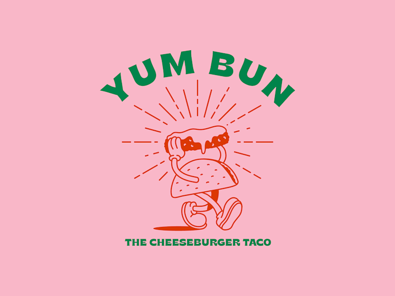 Cover image for YUM BUN Cheeseburger Taco Brand