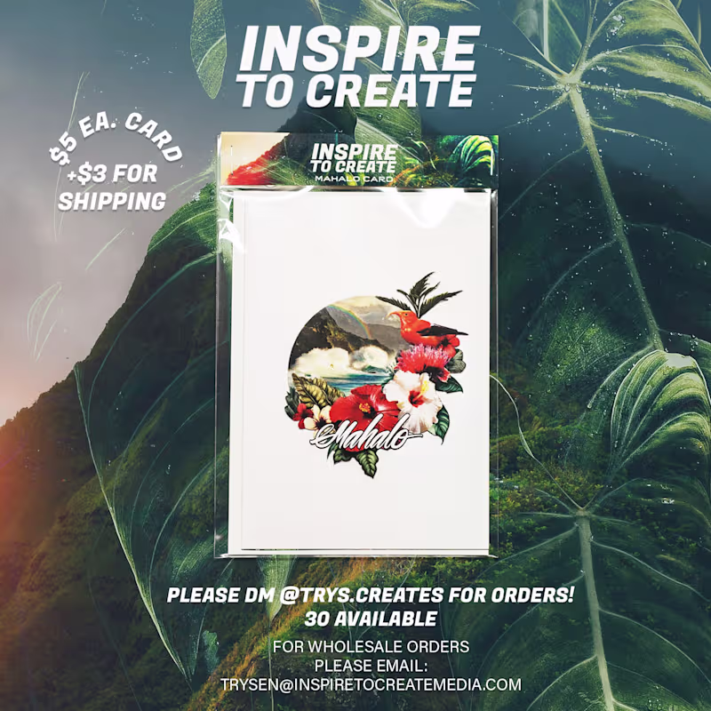 Cover image for Mahalo Card by Inspire To Create Media