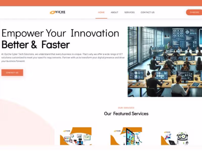 Cover image for Oyiche Tech – Innovating Tomorrow, Today