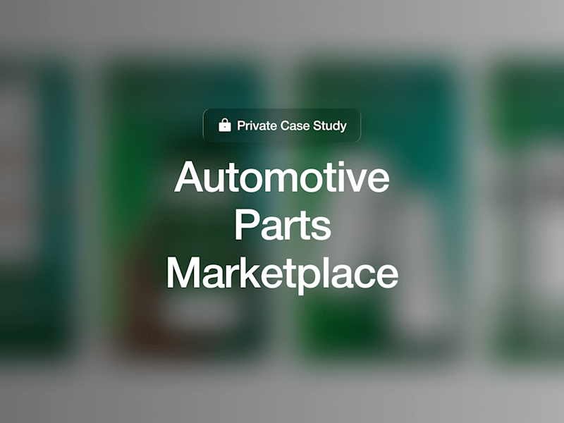 Cover image for Automotive Marketplace: Spare Parts Discovery & Sales