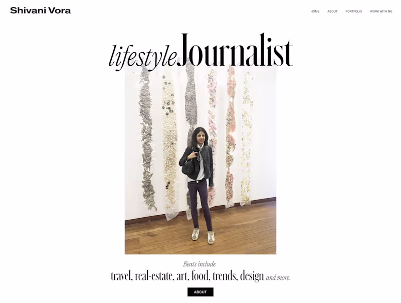 Cover image for Porfolio redesign for Shivani Vora