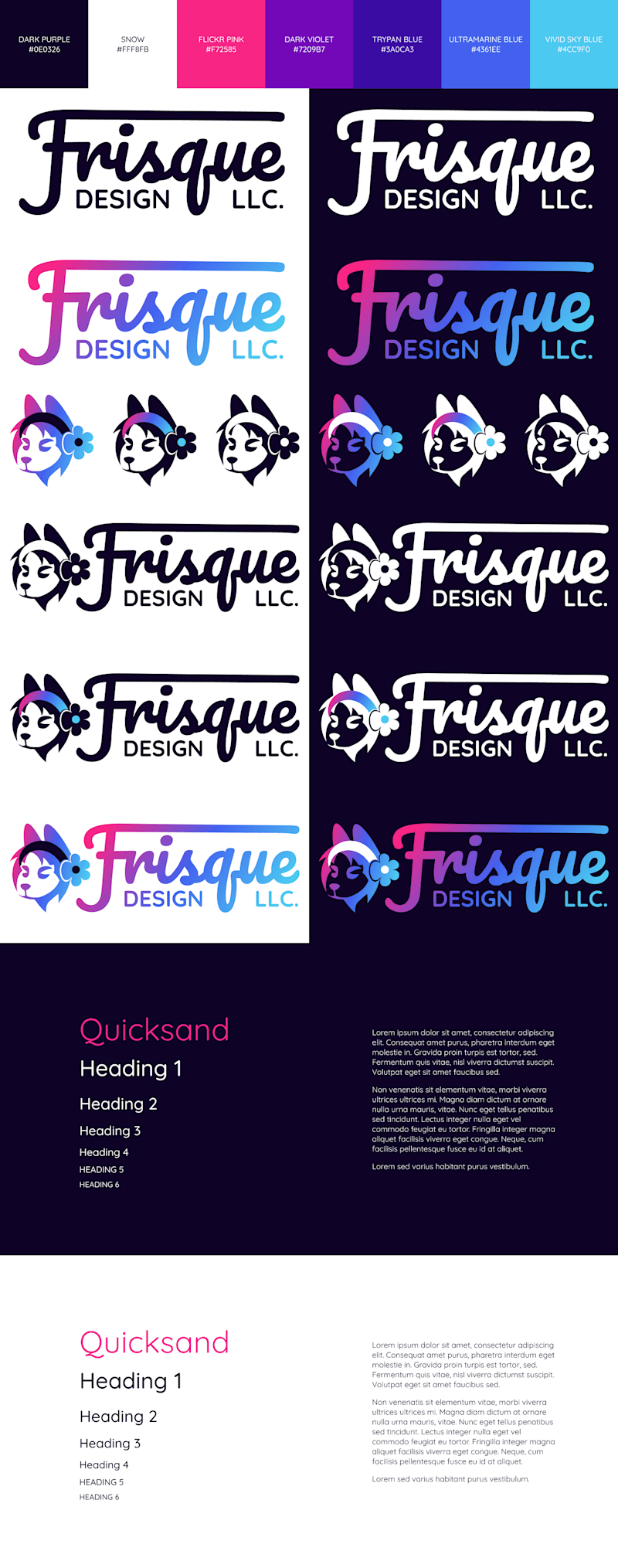 Cover image for Frisque Design LLC - Brand Sheet
