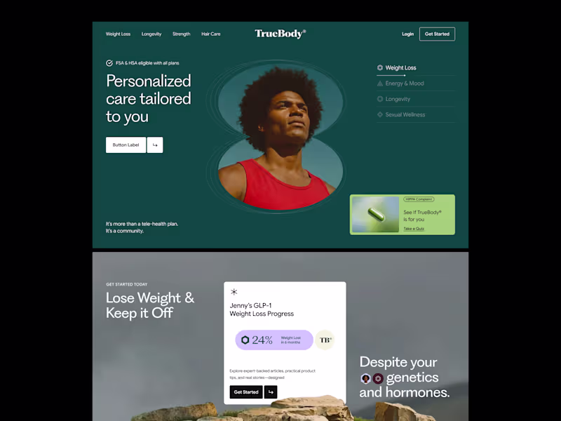 Cover image for Telehealth Landing Page design