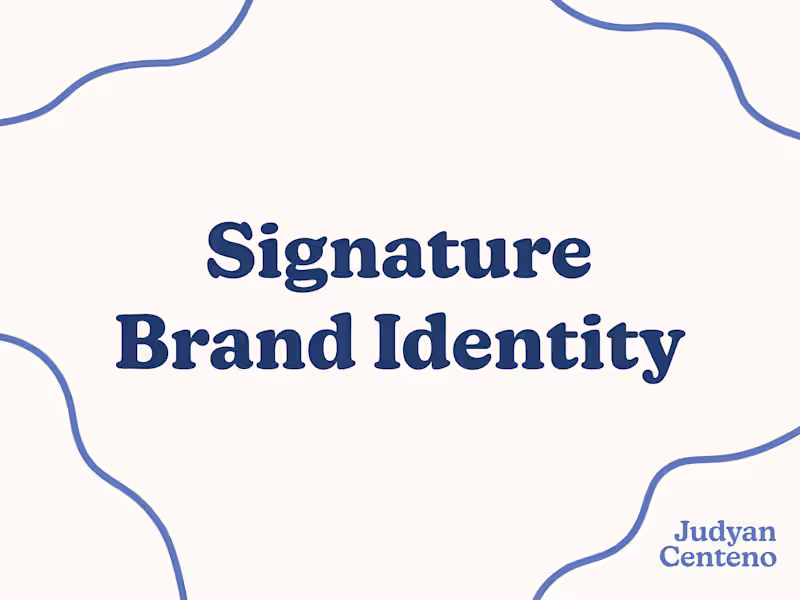 Cover image for Signature Package - Brand Identity Design