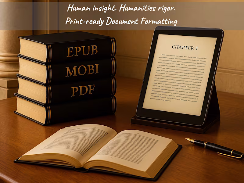 Cover image for Book Formatting | Word, PDF, KDP, EPUB, Print On Demand