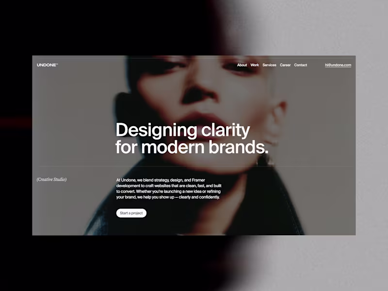 Cover image for Made a few updates to my Framer template. Undone is built fo...