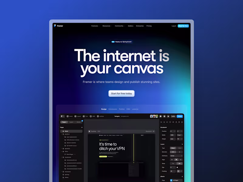 Cover image for Landing Page Design & Development in Framer