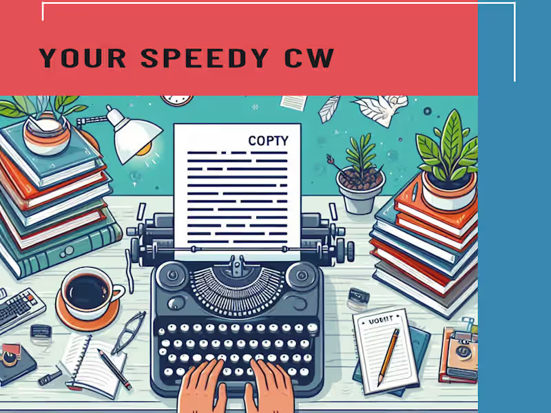 Cover image for Your Speedy Copywriting Solution