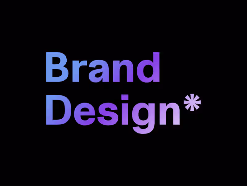 Cover image for Brand design & development