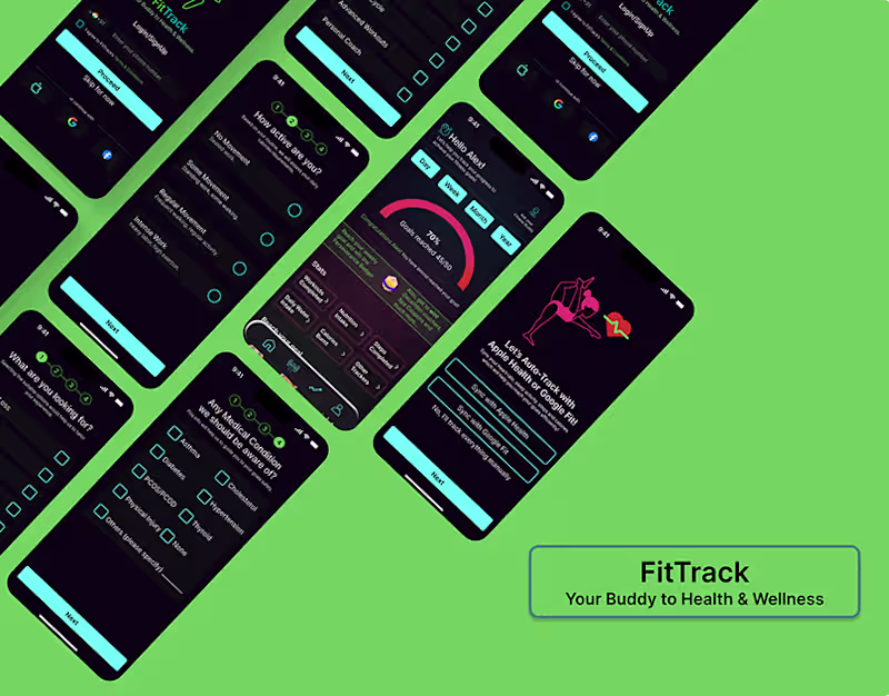 Cover image for FitTrack Fitness App :: Behance