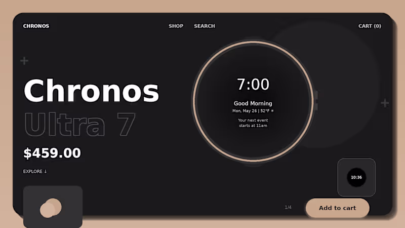 Cover image for A conceptual landing page designed