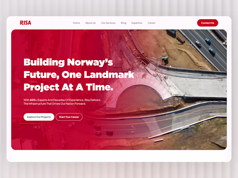 Cover image for 🏗️ Construction Web Design — Building Norway’s Future A bol...