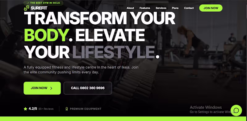 Cover image for A comprehensive gym platform showcasing
