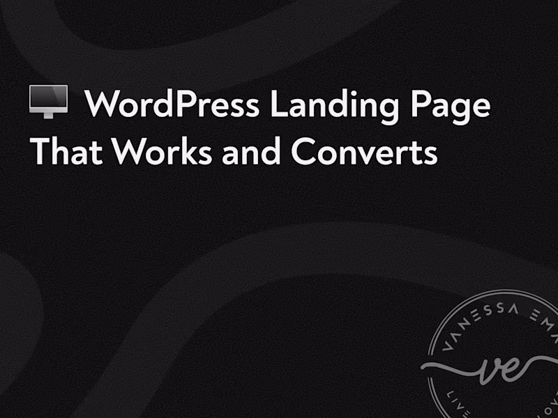 Cover image for WordPress Landing Page That Works 