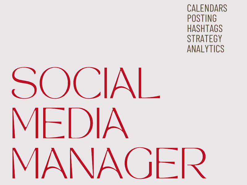 Cover image for Social Media Management