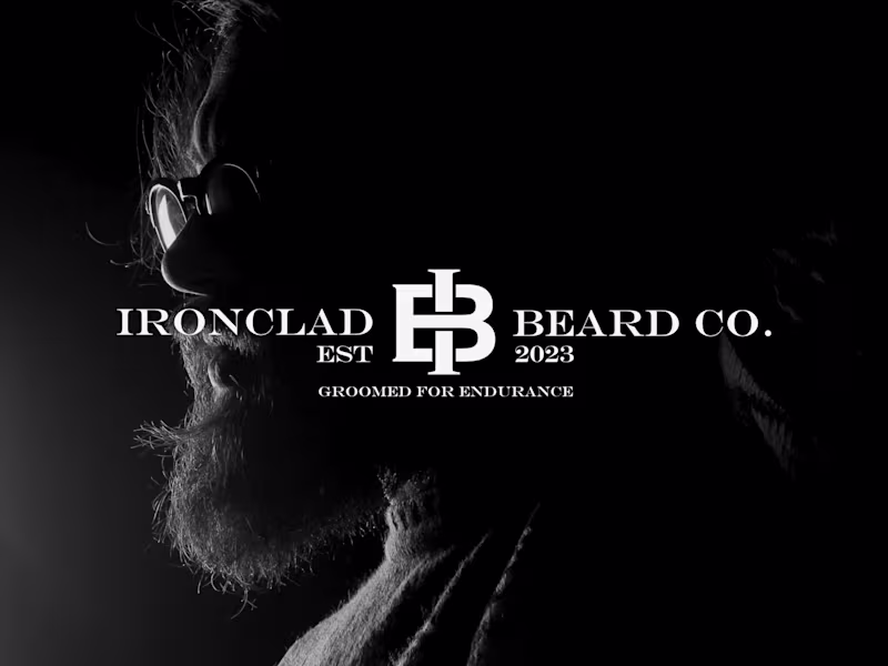 Cover image for Visual Identity Development for The Ironclad Beard Co.