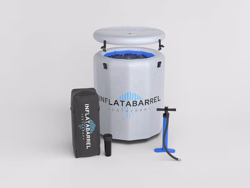 Cover image for Inflata Barrel | 3D Product Visualization for Site Assets